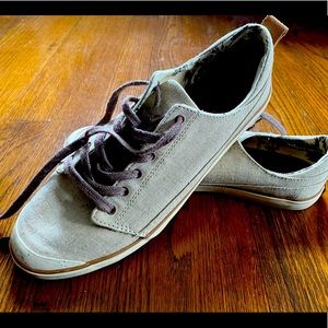 Reef Walled Low Tx Beige Tan Canvas Sneakers Women’s Size 8 Shoes